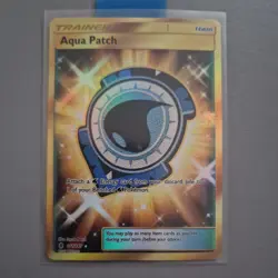 Pokemon Card Aqua Patch - 161/145 - Secret Rare, Guardians Rising, Near Mint - Image 1