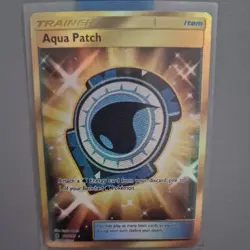 Pokemon Card Aqua Patch - 161/145 - Secret Rare, Guardians Rising, Near Mint - Image 4
