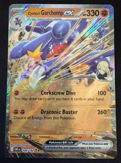 Cynthia's Garchomp EX 104/182 - Pokemon TCG Destined Rivals - NM - Image 1