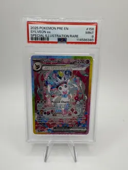 Pokemon Sylveon EX 2025 Special Illustration Rare Prismatic PSA 9 - Image 1