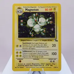 Pokemon TCG - Magneton 11/62 Fossil Holo Rare WOTC 1999 - EXC - Image 2