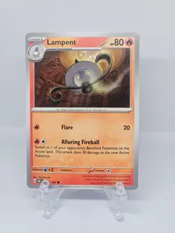 037/197 LAMPENT | COMMON | OBSIDIAN FLAMES POKEMON CARD - Image 1