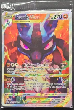 Lucario Vstar SWSH291 Black Star Promo SEALED Pokemon 2023 - Image 1