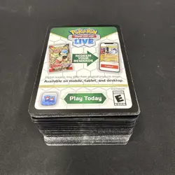 Pokemon TCG Online Game Redemption Code Cards Lot Of 150+ UNUSED - Image 1