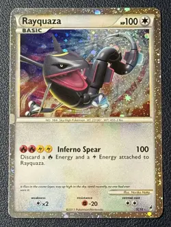 2011 Shiny Rayquaza Call of Legends SL10 Holo Secret Rare Pokemon Card NM-Mint - Image 1