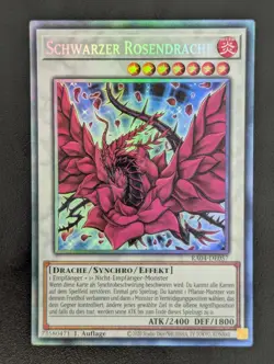 Schwarzer Rosendrache RA04-DE057 Collectors Rare Deutsch NM YUGIOH - Image 1