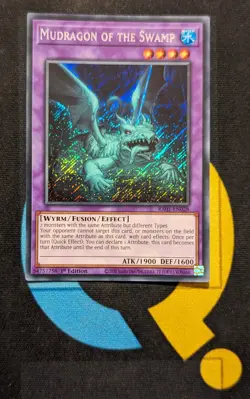 RA01-EN028 Mudragon of the Swamp Secret Rare 1st Edition YuGiOh Card - Image 1