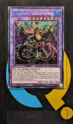 RA01-EN027 Predaplant Dragostapelia Secret Rare 1st Edition YuGiOh Card - Image 1