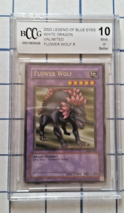 Yugioh Card Flower Wolf Graded BCCG 10 - Image 1