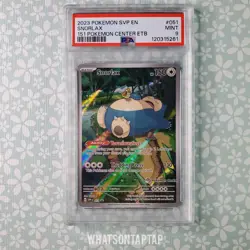 Pokemon Card Snorlax 051 Black Star Promo Pokemon Center ETB Pokemon 151 PSA 9 - Image 1
