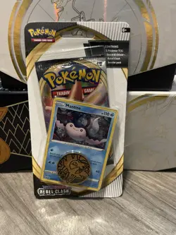 Pokemon Sword & Shield - Rebel Clash Blister Holo Promo Card And Coin (Mantine) - Image 3
