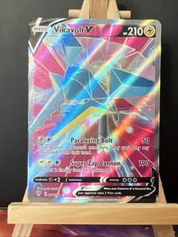 Pokemon TCG Vikavolt v Darkness Ablaze Holo Card Full Art Ultra Rare 180/189 - Image 1