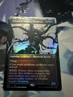Tekuthal, Inquiry Dominus Phyrexia: All Will Be One Foil Borderless Card - Image 1