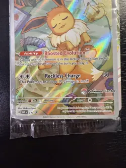 Sealed Eevee Promo SVP 173 Pokemon Center Stamped Card Prismatic Evolutions ETB! - Image 2
