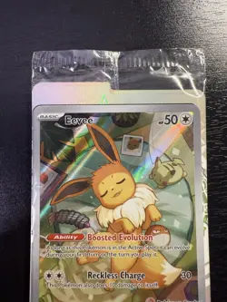 Sealed Eevee Promo SVP 173 Pokemon Center Stamped Card Prismatic Evolutions ETB! - Image 3
