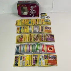 400+ Pokemon Trading Cards TCG w/ Tin & Tokens (H4) W#625 - Image 1