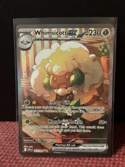 Whimsicott ex 165/086 Special Illustration SIR Holo White Flare Pokemon TCG Card - Image 2
