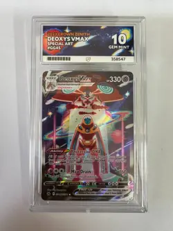 ACE 10 Deoxys VMAX GG45 Pokemon Card Crown Zenith GEM MINT - Image 1
