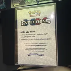 XY Evolutions Prerelease Kit Charizard Mewtwo Stamped Pokemon Card Booster Packs - Image 3