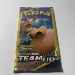 Pokemon Team Up 3-Card (Eevee and Snorlax) Booster Pack - Image 1