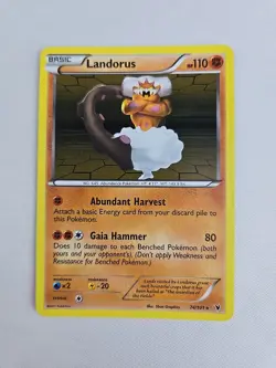 Landorus 74/101 Holo Rare Black & White 3 Noble Victories Pokemon Card - Image 1
