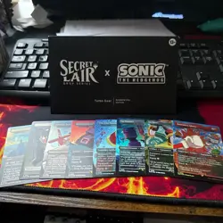 MTG - Secret Lair - Sonic - Turbo Gear - Foil Set - OPENED with bonus card - Image 1