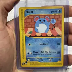Pokemon NM/MT Marill Reg. Non-Holo 53/147 Aquapolis Pokemon Card Uncommon TCG - Image 1