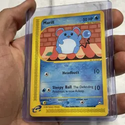 Pokemon NM/MT Marill Reg. Non-Holo 53/147 Aquapolis Pokemon Card Uncommon TCG - Image 2