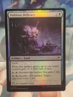 FOIL U 0096 Dubious Delicacy Uncommon Edge of Eternities MTG Card Artifact Black - Image 1