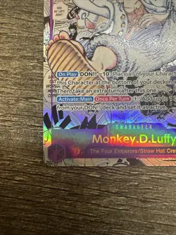 One Piece Card Monkey D. Luffy Gear 5 Manga Alt Art OP05-119 English NM - Image 4