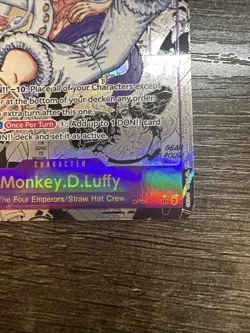 One Piece Card Monkey D. Luffy Gear 5 Manga Alt Art OP05-119 English NM - Image 5