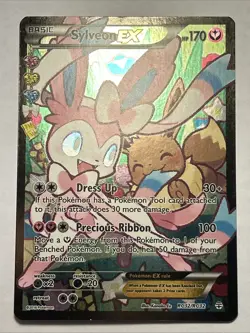 Pokemon TCG Sylveon EX Generations Radiant Full Art Ultra Rare Card RC32/RC32 NM - Image 1