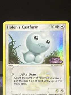 Pokemon Card Holon's Castform 44/110 EX Holon Phantoms Reverse Stamped LP - Image 2
