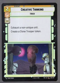 Star Wars Unlimited TotR Foil Card TWI200 Creative Thinking - Image 1