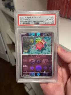 PSA 10 Slowpoke 079/165 Master Ball Reverse Holo 151 Pokemon Card Japanese - Image 1