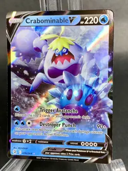 Pokemon Card - Crabominable V 076/264 Fusion Strike New Pack Fresh - Image 1