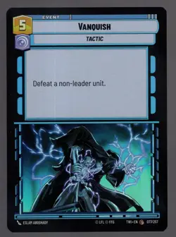Star Wars Unlimited TotR Foil Card TWI077 Vanquish - Image 1