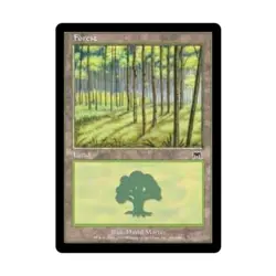 WOTC MtG Onslaught Forest #350 (C) (Foil) EX - Image 1