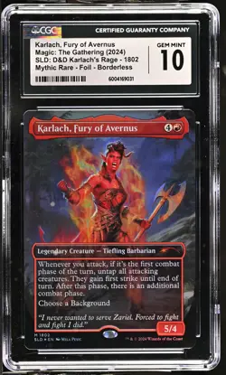 Karlach, Fury of Avernus #1802 2024 MTG SLD: D&D Baldur's Gate Foil CGC 10 - Image 1