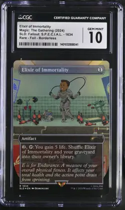 Elixir of Immortality #1634 2024 MTG SLD: Fallout: S.P.E.C.I.A.L. Foil CGC 10 - Image 1