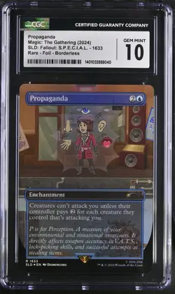 Propaganda #1633 2024 MTG SLD: Fallout: S.P.E.C.I.A.L. Pipboy Foil CGC 10 - Image 1