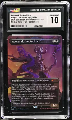 Acererak the Archlich #1784 2024 MTG Dungeons & Dragons D&D SLD Foil CGC 10 - Image 1