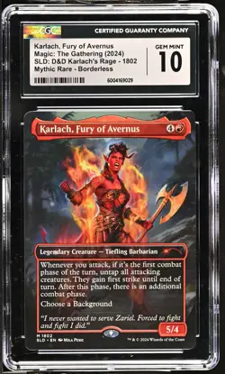 Karlach, Fury of Avernus #1802 2024 MTG SLD: D&D Baldur's Gate CGC 10 - Image 1