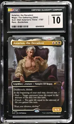 Astarion, the Decadent #1797 2024 MTG SLD: D&D Baldur's Gate Borderless CGC 10 - Image 1