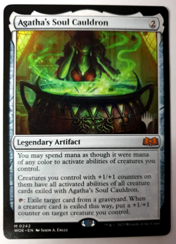 MTG: Wilds of Eldraine - Agatha's Soul Cauldron - Stamped Mythic - 0242 NM - Image 1