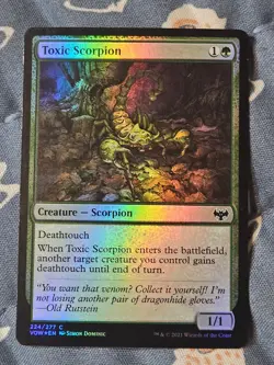 Toxic Scorpion FOIL (224/596) Innistrad Crimson Vow MTG Magic - Image 1