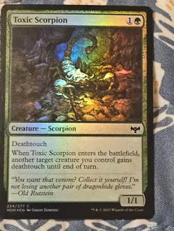 Toxic Scorpion FOIL (224/596) Innistrad Crimson Vow MTG Magic - Image 2