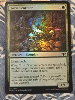 Toxic Scorpion FOIL (224/596) Innistrad Crimson Vow MTG Magic - Image 3