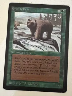 Magic the Gathering MTG Beta Grizzly Bears LP+ (Beta Bob) - Image 1