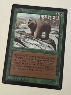 Magic the Gathering MTG Beta Grizzly Bears LP (Beta Bob) - Image 1